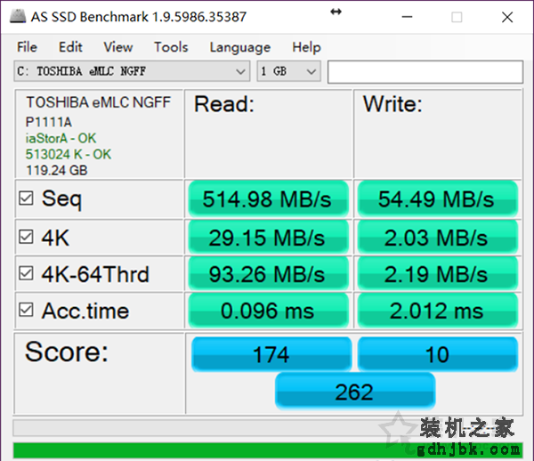 Win10系统固态硬盘测速读取速度正常写入速度慢解决方法