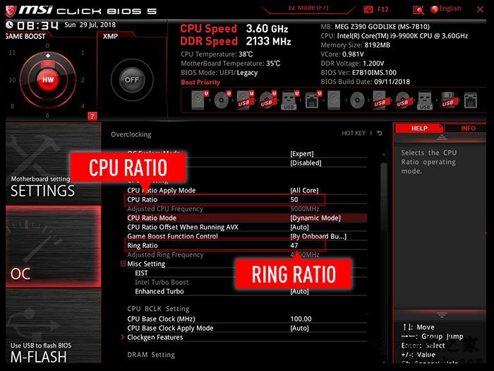 微星Z390主板：intel九代i5-9600K、i7-9700K、i9-9900K超频教程