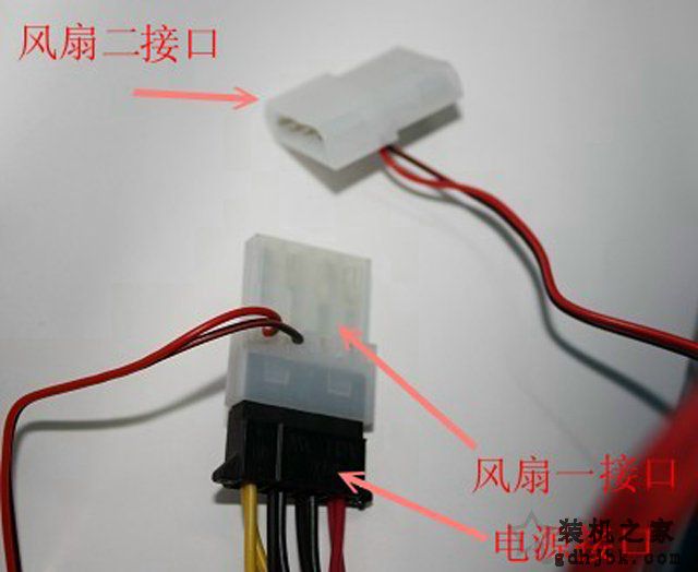 机箱风扇电源怎么接线？机箱风扇电源线接法图解教程