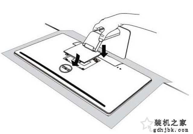 戴尔显示器底座怎么拆下来？戴尔显示器底座拆卸图解教程