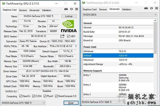 索泰GTX1660Ti X-GAMING OC显卡评测：对比RTX2060、GTX1060/1070