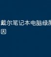 戴尔笔记本电脑绿屏是什么原因