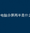 电脑分屏两半是什么原因
