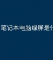 笔记本电脑绿屏是什么原因