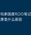 玩家国度ROG笔记本电脑蓝屏是什么原因