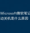 Microsoft微软笔记本电脑自动关机是什么原因
