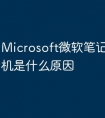 Microsoft微软笔记本电脑死机是什么原因