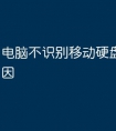 电脑不识别移动硬盘是什么原因