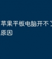 苹果平板电脑开不了机是什么原因