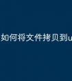 如何将文件拷贝到u盘