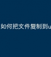 如何把文件复制到u盘