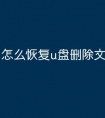 怎么恢复u盘删除文件