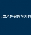 u盘文件被剪切如何恢复