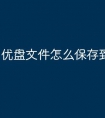 优盘文件怎么保存到u盘