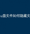 u盘文件如何隐藏文件
