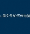 u盘文件如何传电脑上去