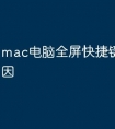 mac电脑全屏快捷键是什么原因