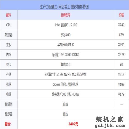 2022年7月电脑配置单推荐 办公、游戏、生产力多套务实配置方案