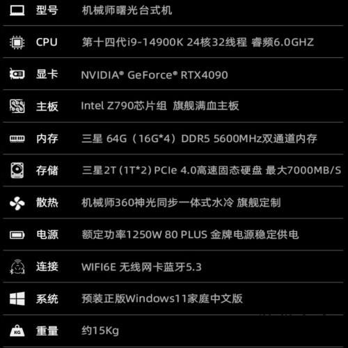 机械师推出曙光主机：英特尔14代i7处理器、40系显卡，12999元起