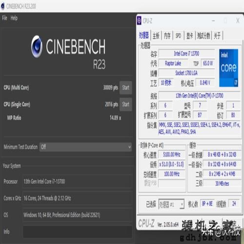 酷睿i7-13700评测：能效比提升明显、性能媲美锐龙9