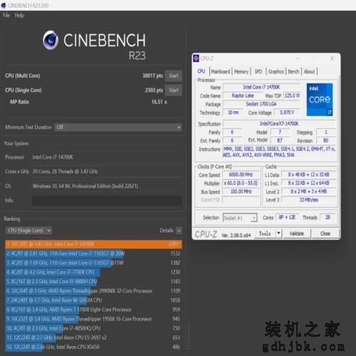 核心多4颗，还能超6.0GHz！进步最大的酷睿i7-14700K处理器首测