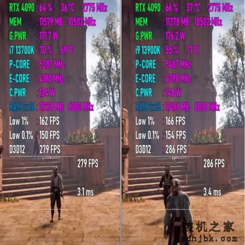 Core i7-13700K VS Core i9-13900K，游戏性能差异有多大？实测出炉