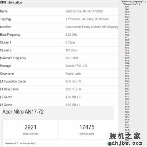 Intel Core i7-14700HX处理器曝光：加量没挤牙膏，性能提升接近20%