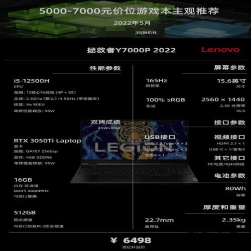 2022年5月 | 游戏笔记本电脑 主观选购推荐