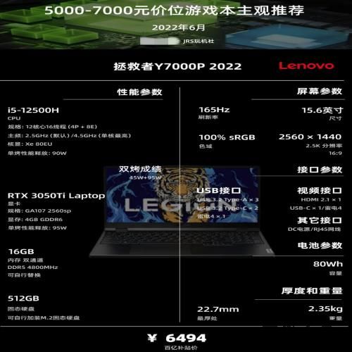22年6·18 | 游戏笔记本电脑 主观选购推荐