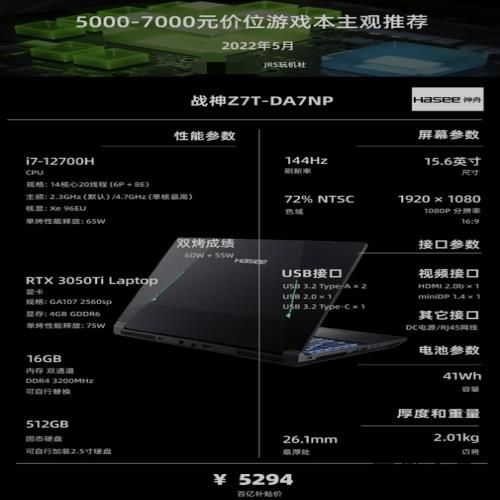 2022年5月 | 游戏笔记本电脑 主观选购推荐