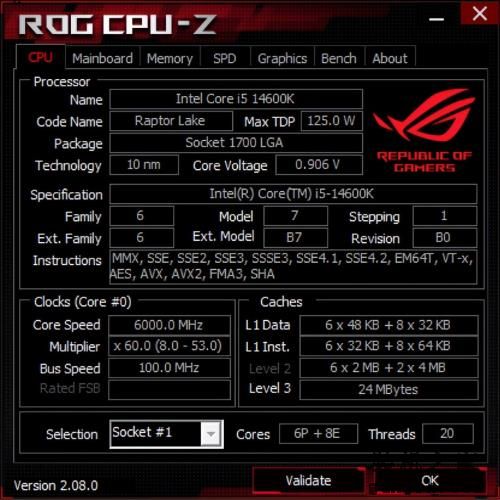 极强超频潜力！英特尔酷睿第14代处理器i5-14600K评测！