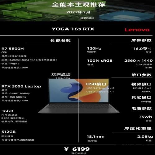 2022年7月 | 全能型笔记本电脑 主观选购推荐