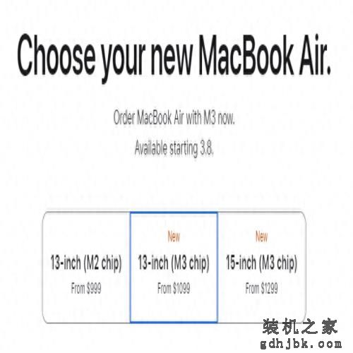 苹果发布M3版本的MacBook Air 声称是最佳的AI消费级<a href=http://www.gdhjbk.com/tags-146-0.html target=_blank class=infotextkey>笔记本</a>