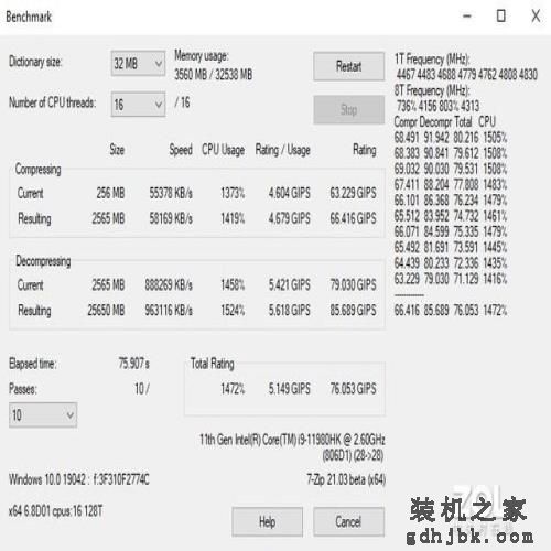 10nm移动处理器旗舰：酷睿i9-11980HK性能实测