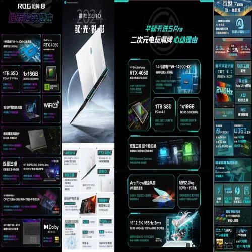 9999元！雷神ZERO 2024上新：14代i9处理器加持