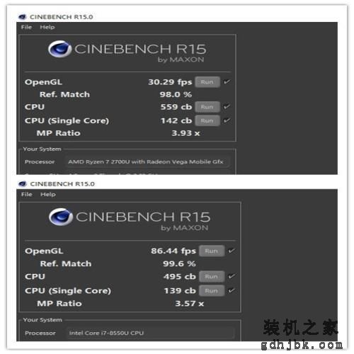 核显战翻独显？Ryzen/i7移动处理器对比评测：轻薄本之光
