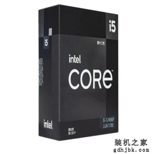 英特尔 12 代酷睿 i5 处理器上架：i5-12490F 中国特供，黑色包装