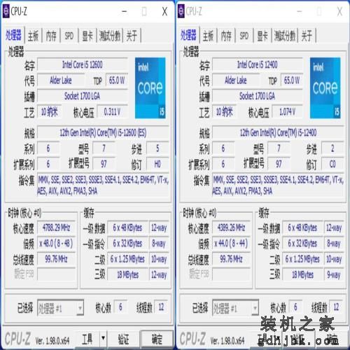 Core i5-12600/12400处理器天梯榜首发评测:没了E核，游戏性能不减