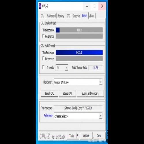 12代翻身？英特尔i7-12700K CPU-Z跑分出炉：多核提升50%