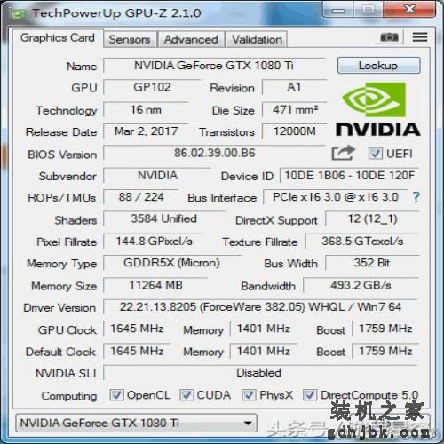 带显示屏将成显卡主流？名人堂GTX 1080Ti超频测试