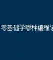 零基础学哪种编程语言
