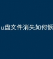 u盘文件消失如何恢复