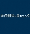 如何删除u盘tmp文件