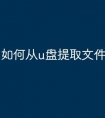 如何从u盘提取文件