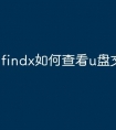 findx如何查看u盘文件