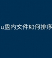 u盘内文件如何排序