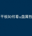平板如何看u盘属性文件