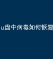 u盘中病毒如何恢复文件