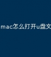 mac怎么打开u盘文件