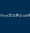 linux怎么停止cat命令